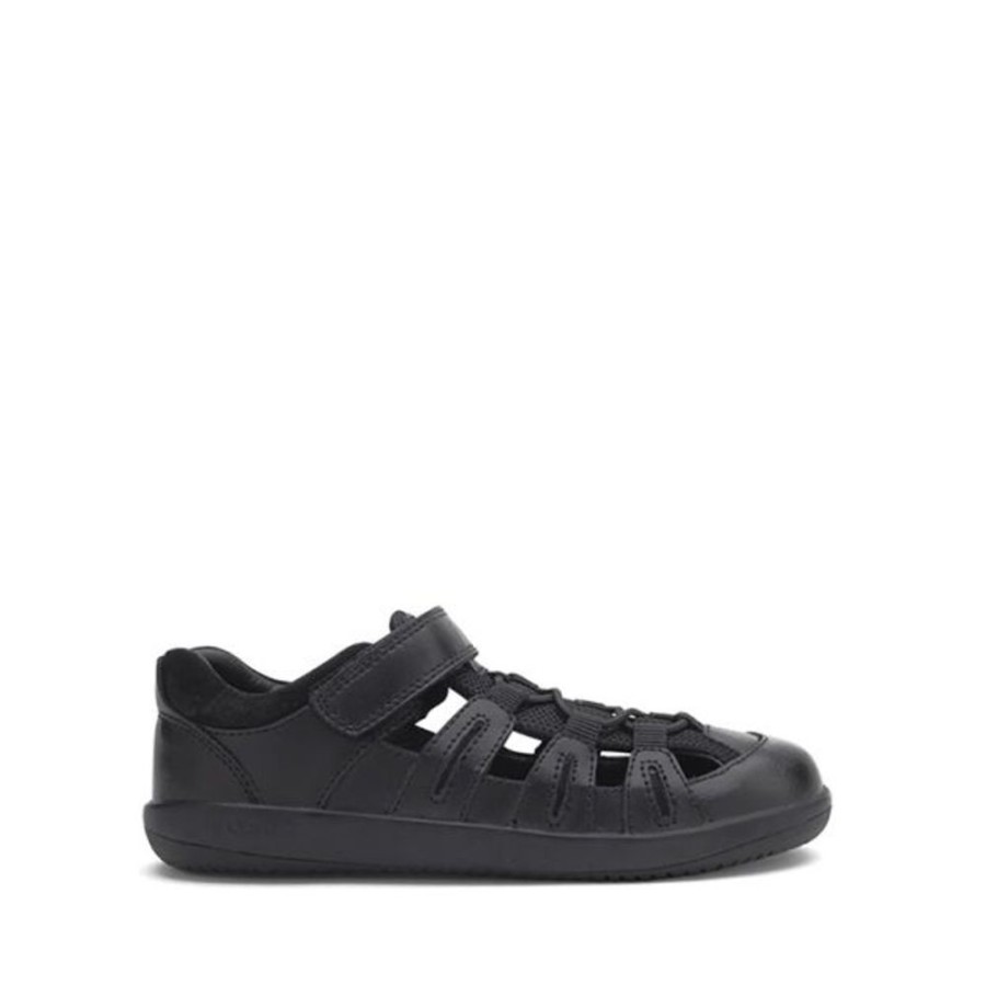 Kids Bobux Kid+ School | Bobux Rova School Sandals Black