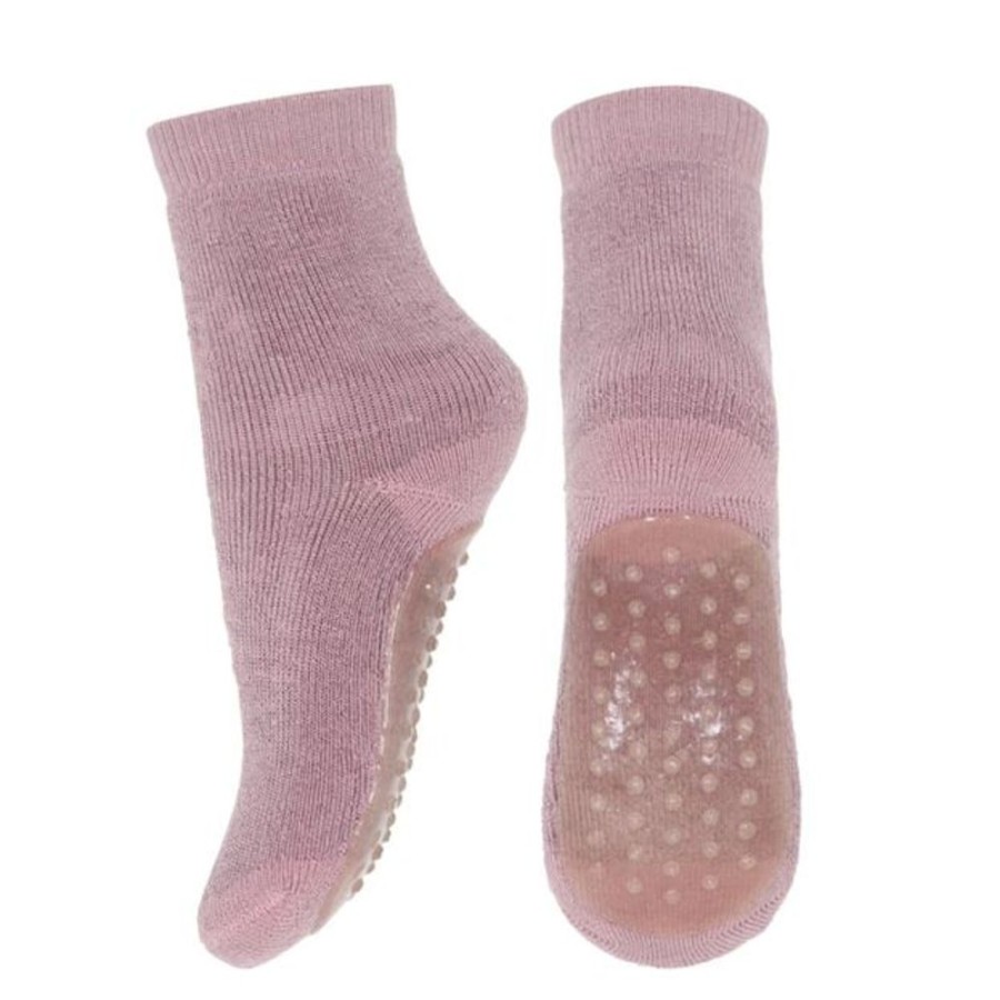 Kids MP Denmark Slippers | Mp Denmark Wool Rich Slipper Socks Wood Rose