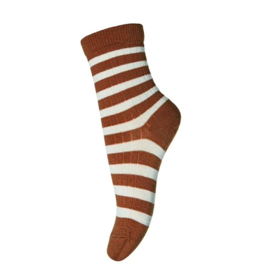 Accessories MP Denmark | Mp Denmark Wool Rich Ellis Socks Sienna Stripe