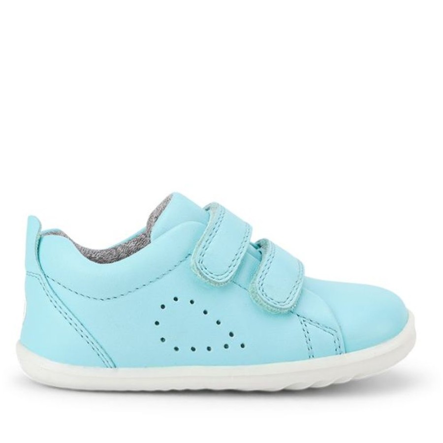 Kids Bobux Step Up Trainers | Bobux Su Grass Court Aqua