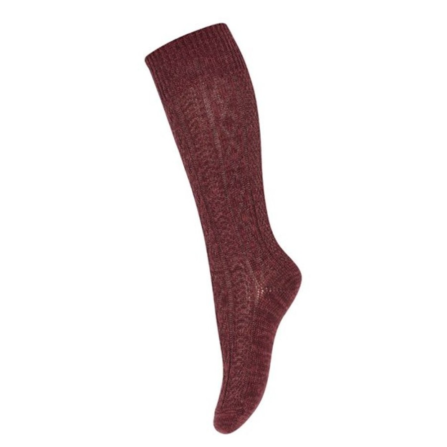 Accessories MP Denmark | Mp Denmark Heavy Knit Wally Superwash Wool Rich Socks Hot Chocolate