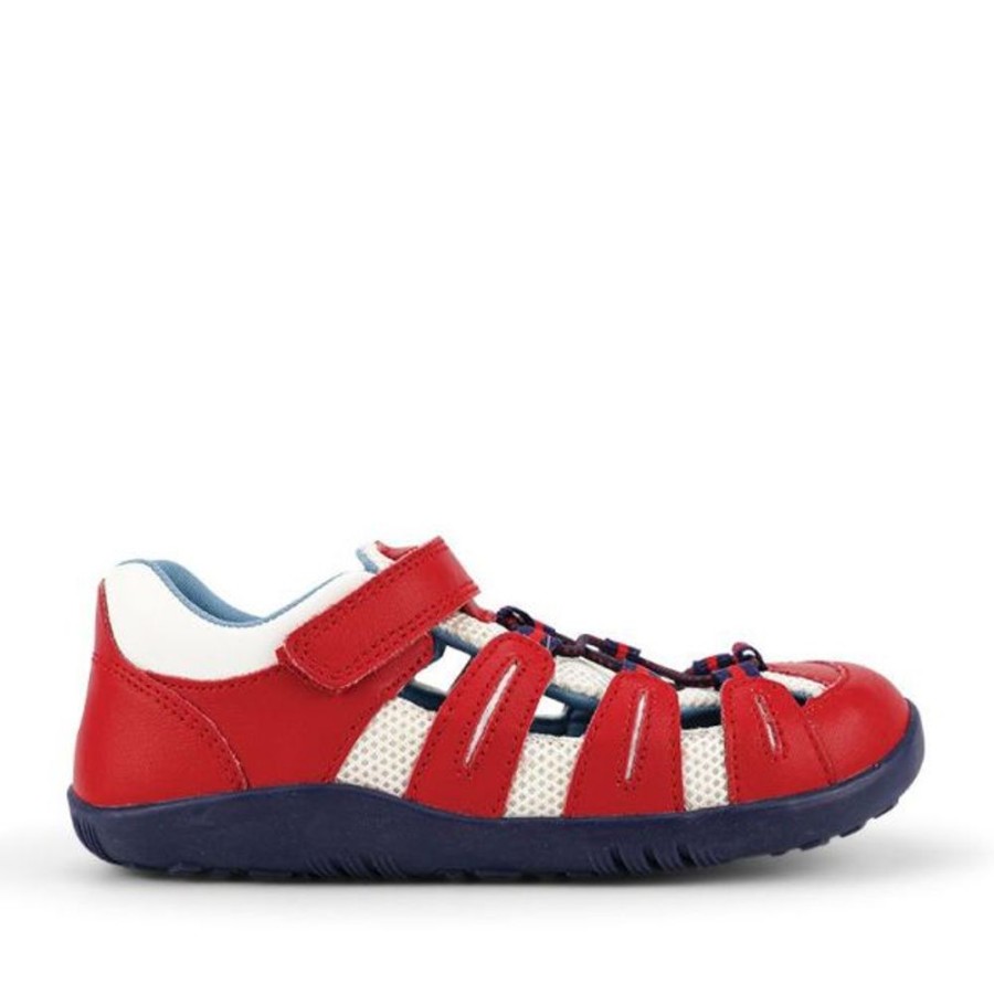 Kids Bobux i-Walk/Kid+ Sandals | Bobux Summit Sandal Red Navy