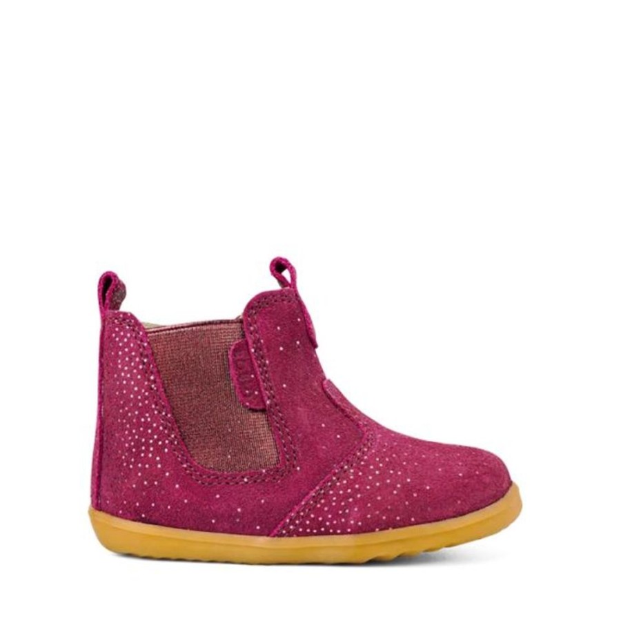 Kids Bobux Step Up Boots | Bobux Su Jodhpur Boot Boysenberry Starburst