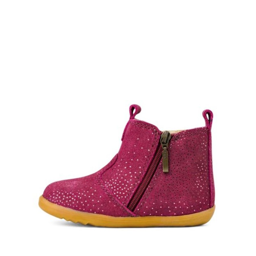 Kids Bobux Step Up Boots | Bobux Su Jodhpur Boot Boysenberry Starburst