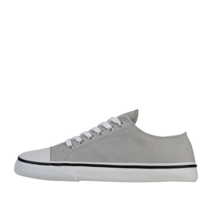 Adults Bohempia Trainers | Bohempia Adults Herlik Light Grey White Wide Fit