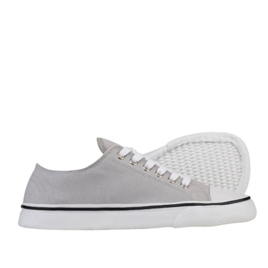 Adults Bohempia Trainers | Bohempia Adults Herlik Light Grey White Wide Fit