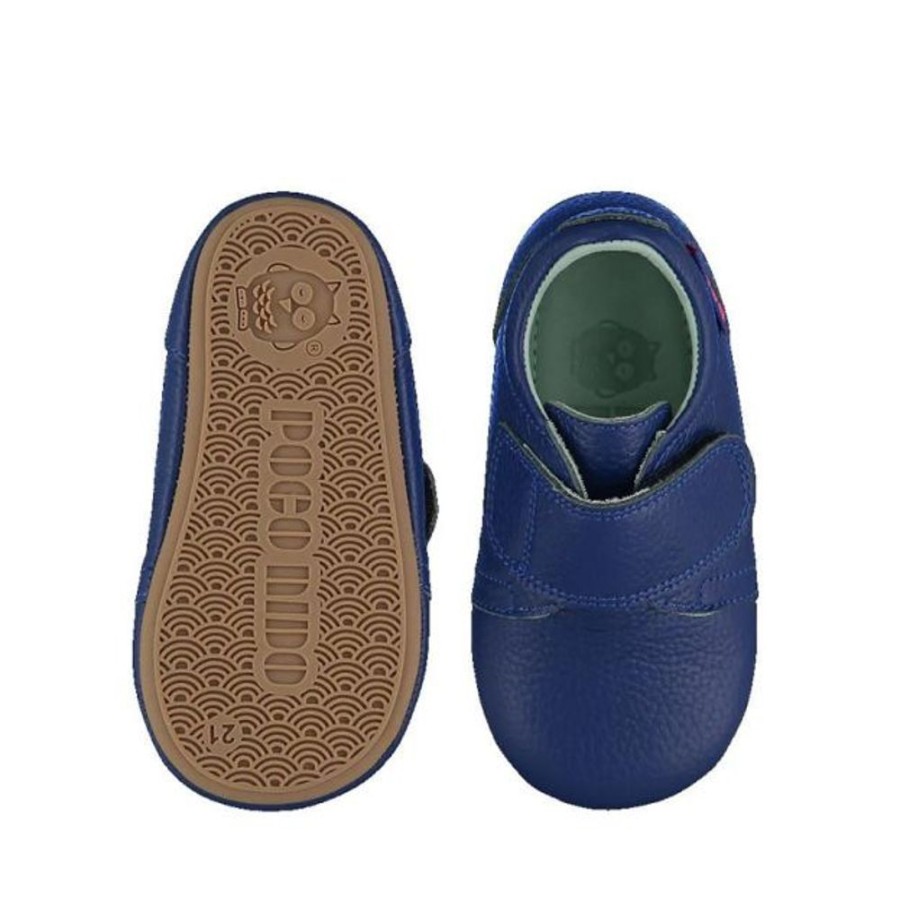 Kids Poco Nido First Shoes | Poco Nido Ink Blue Strap Shoe