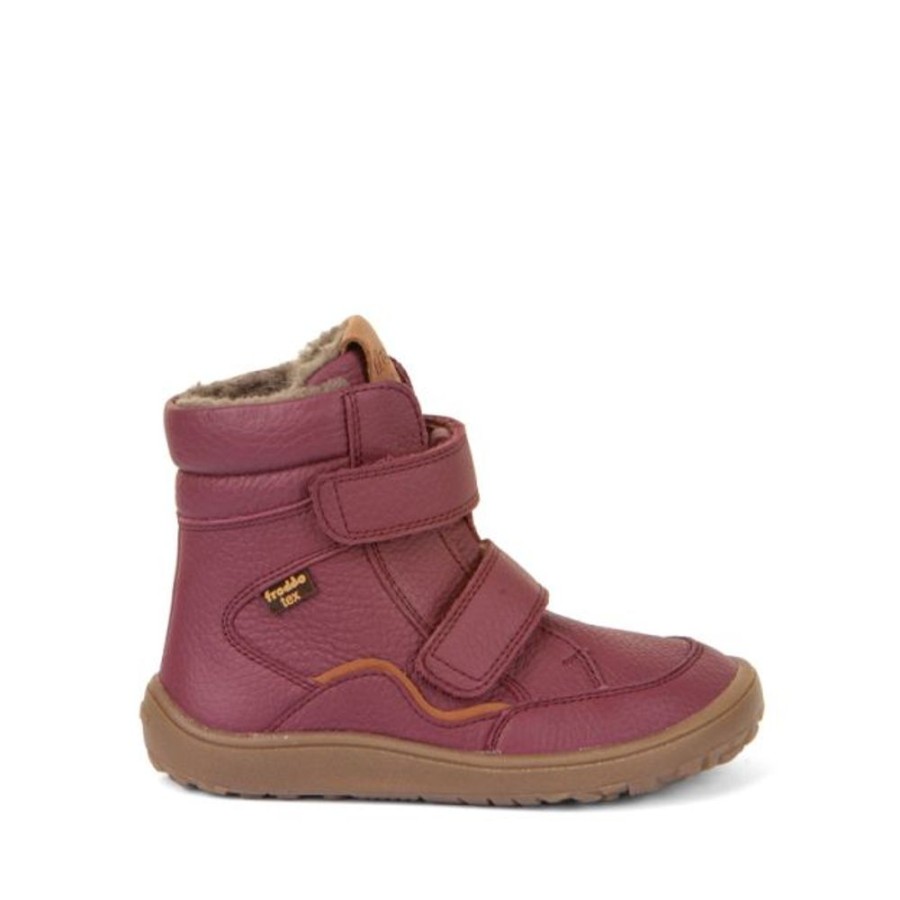 Kids Froddo Boots | Froddo Barefoot Waterproof Winter Boots Bordeaux Leather