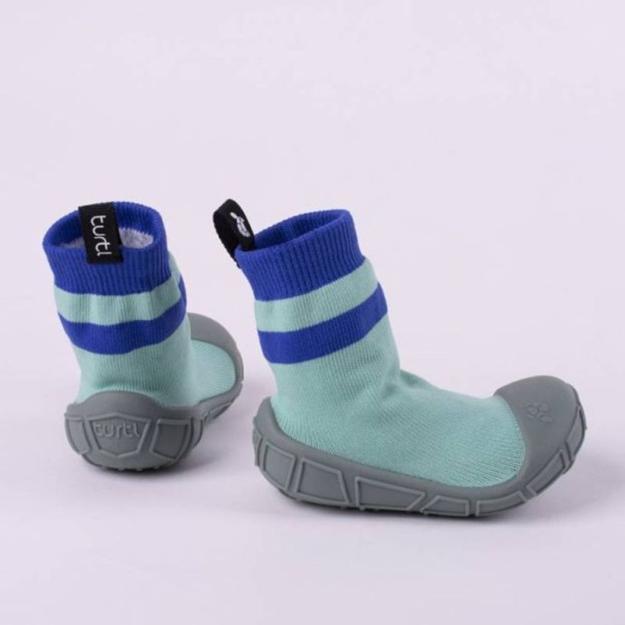 Kids Turtl Tots Water Shoes | Turtl Socks In A Shell Aqua