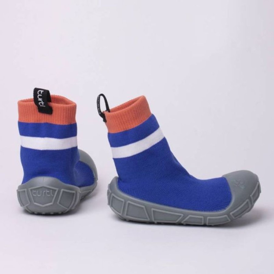 Kids Turtl Tots Water Shoes | Turtl Socks In A Shell Blue