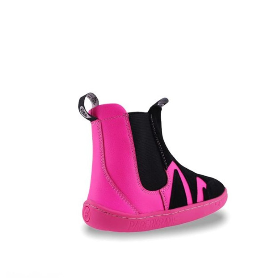 Kids PaperKrane Shoes | Paperkrane Pink Wave Boots