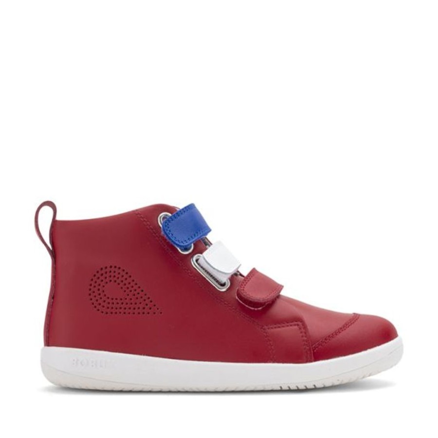 Kids Bobux Kid+ Boots | Bobux Kid+ Hi Court Switch Red