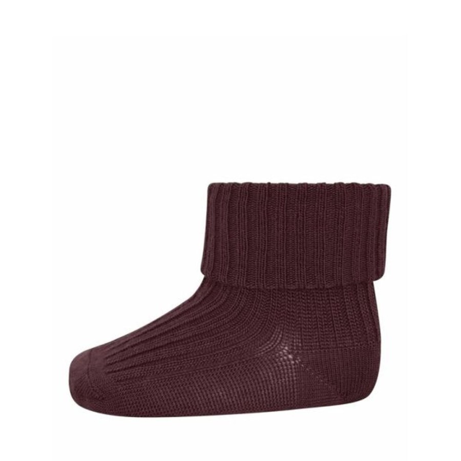 Accessories MP Denmark | Mp Denmark Wool Rib Socks Dusty Grape