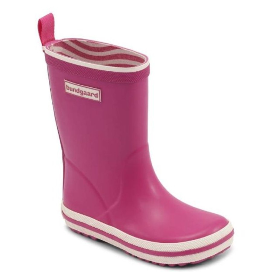 Kids Bundgaard Wellingtons | Bundgaard Kids Classic Charly High Wellingtons Raspberry