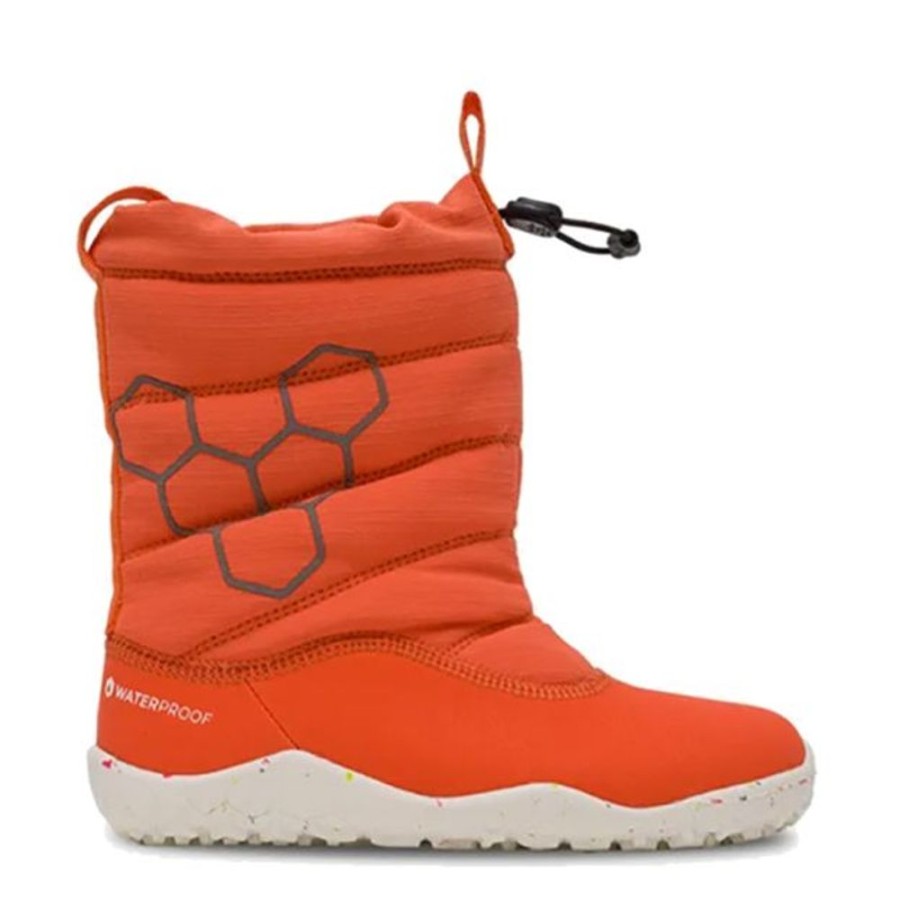 Kids VivoBarefoot Snow Boots | Vivobarefoot Kids Lumi Boots Tomato