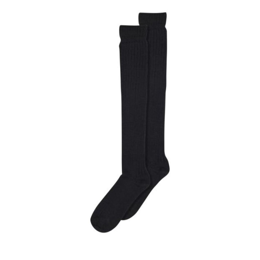 Accessories MP Denmark | Mp Denmark Ladies Wool Rich Knee Socks Black