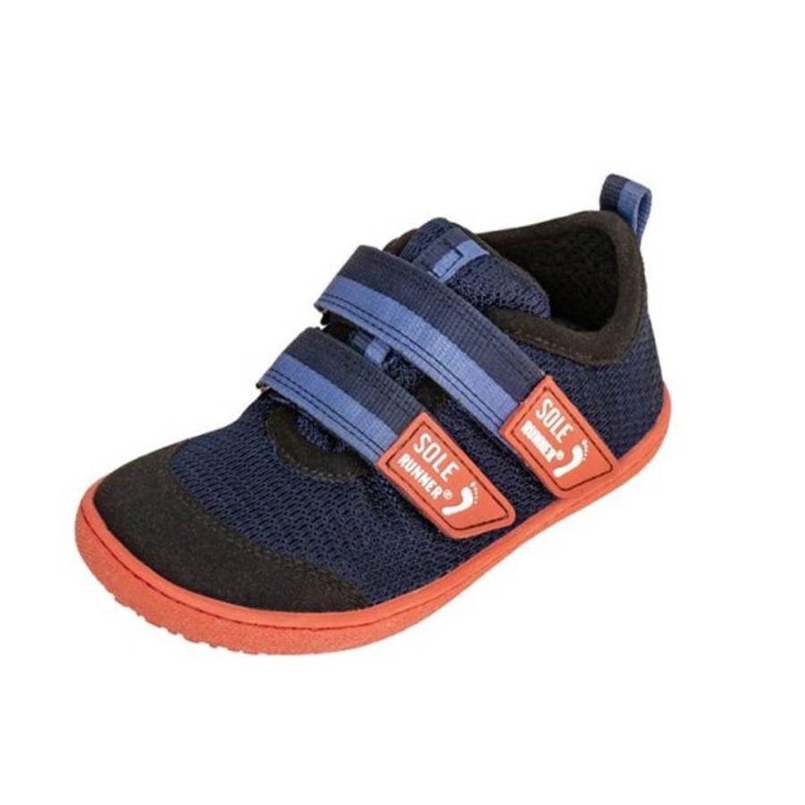 Kids Sole Runner Trainers | Sole Runner Kids Puck 4 Navy Orange