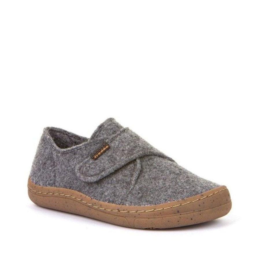 Kids Froddo Slippers | Froddo Barefoot Wool Slippers Grey