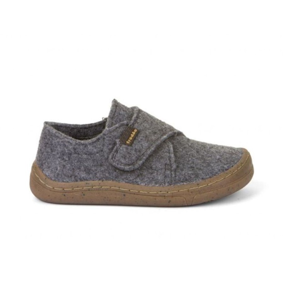 Kids Froddo Slippers | Froddo Barefoot Wool Slippers Grey