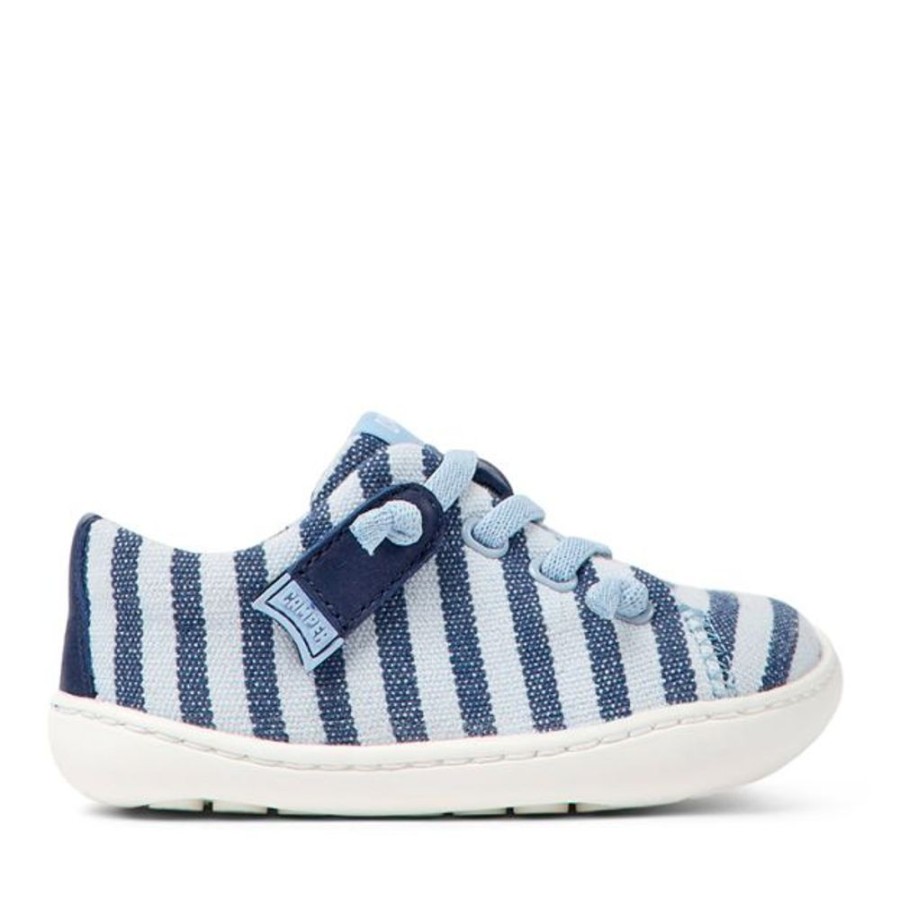 Kids Camper First Shoes | Camper Kids First Peu Shoes Blue Stripe