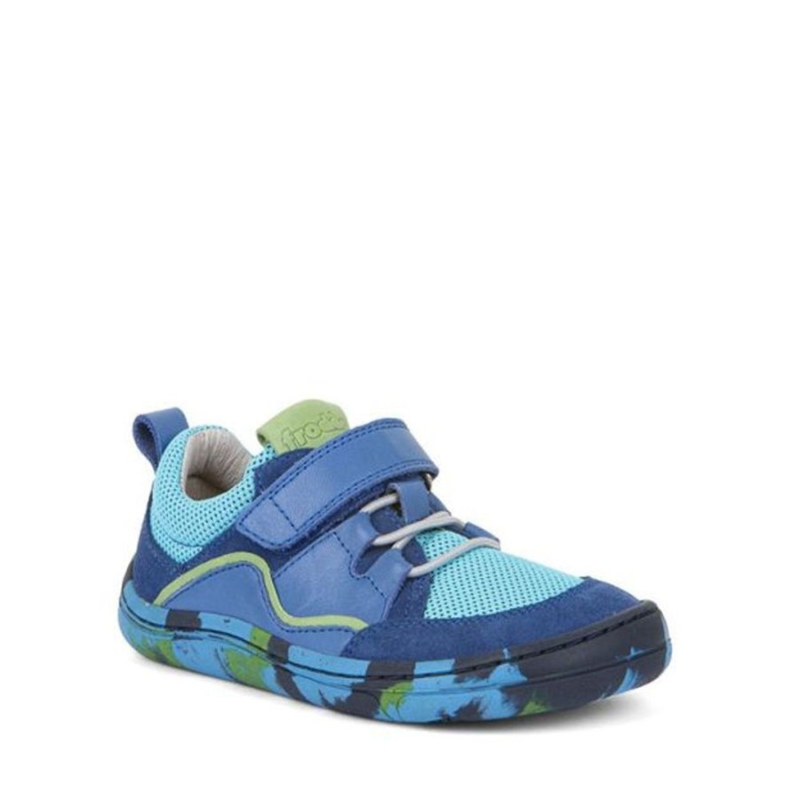 Kids Froddo Trainers | Froddo Barefoot Elastic Trainer Electric Blue