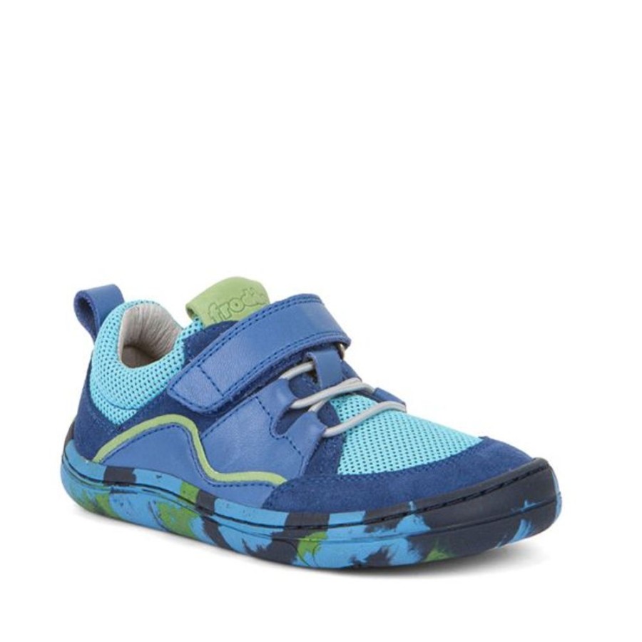 Kids Froddo Trainers | Froddo Barefoot Elastic Trainer Electric Blue