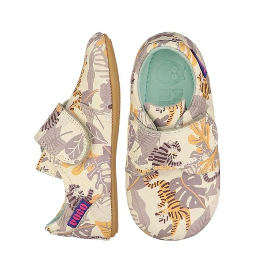 Kids Poco Nido First Shoes | Poco Nido Tonal Tiger Strap Shoes