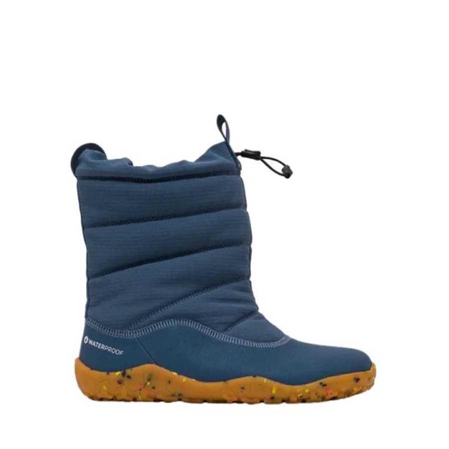 Kids VivoBarefoot Snow Boots | Vivobarefoot Kids Lumi Boots Indigo