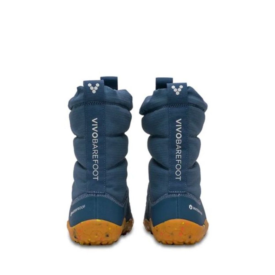 Kids VivoBarefoot Snow Boots | Vivobarefoot Kids Lumi Boots Indigo