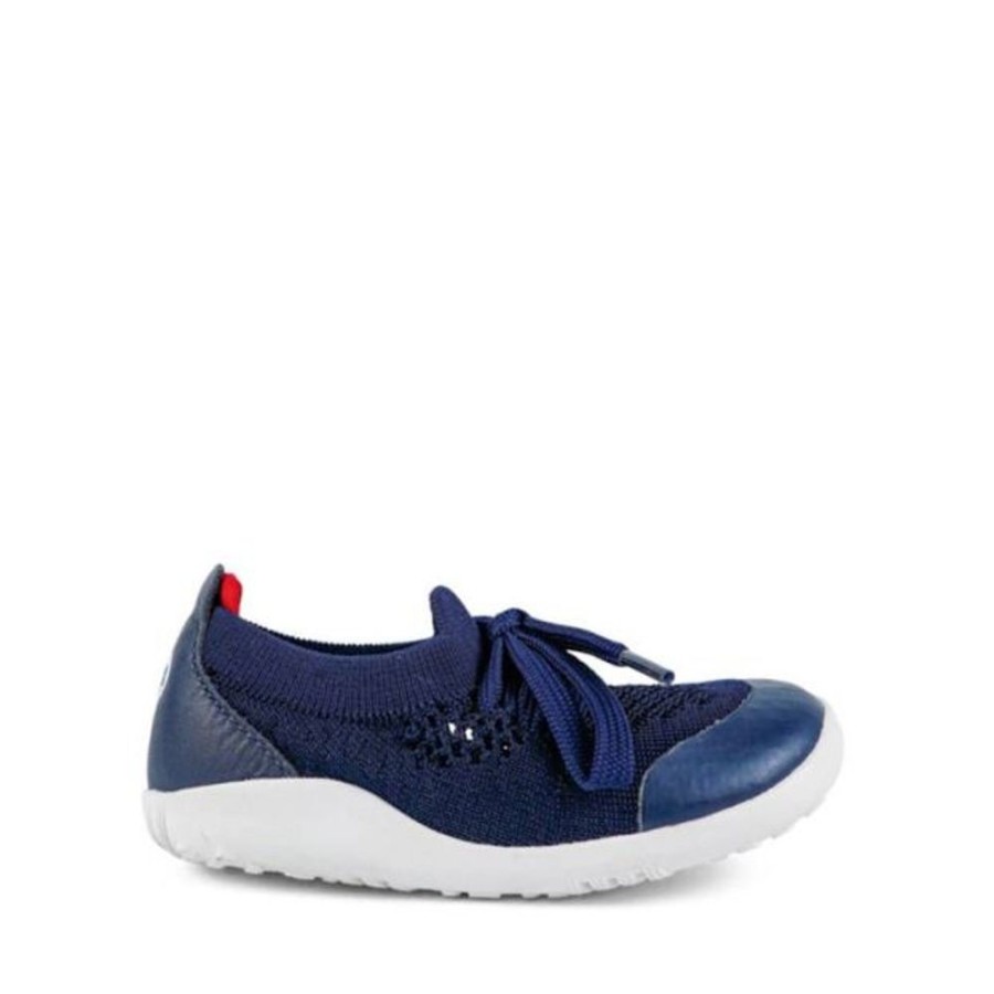 Kids Bobux i-Walk/Kid+ Trainers | Bobux Knit Navy Red