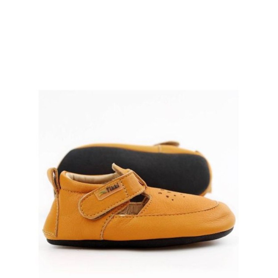 Kids Tikki Pre-Walkers | Tikki Kids Pouf Shoes Mango Leather