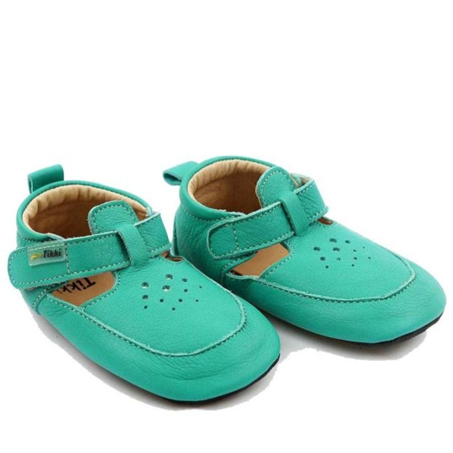 Kids Tikki Pre-Walkers | Tikki Kids Pouf Shoes Aqua Leather