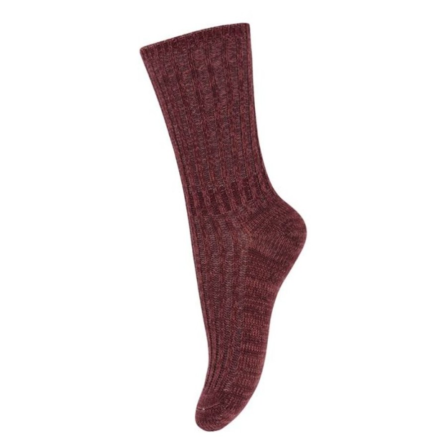 Accessories MP Denmark | Mp Denmark Heavy Knit Wool Rich Noa Socks Hot Chocolate