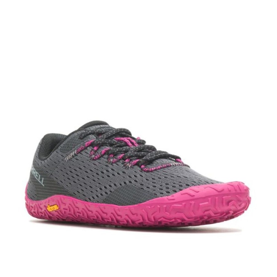 Adults Merrell Trainers | Merrell Ladies Vapour Glove 6 Granite Fuchsia