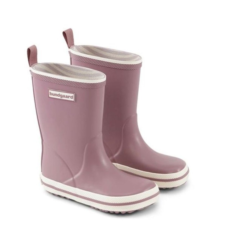 Kids Bundgaard Wellingtons | Bundgaard Kids Classic Charly High Wellingtons Dark Rose