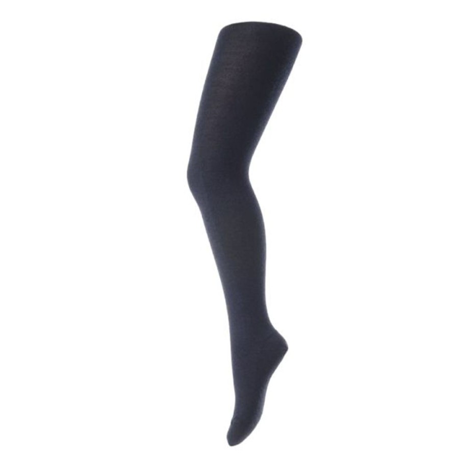 Accessories MP Denmark | Mp Denmark Cotton Lined Wool Tights Navy